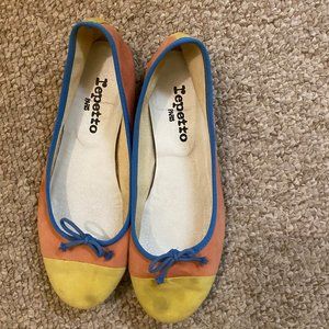 Repetto Ballet Flats in Pastel Color Block